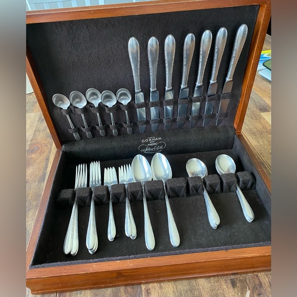 Lot of 36 Gorham INVITATION SILVER Plate  Pat 1940 Silver Plated Flatware - Picture 1 of 15